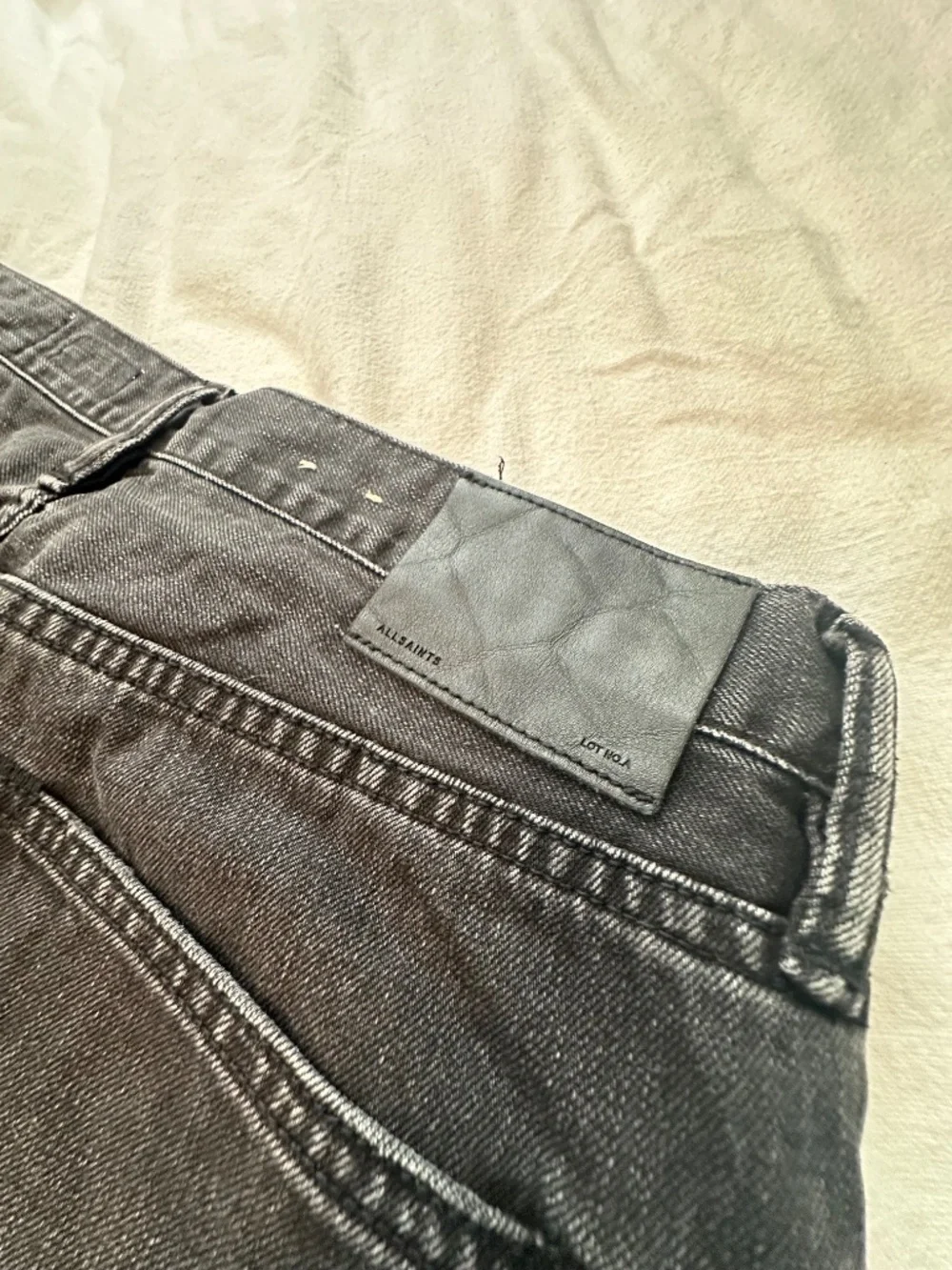 AllSaints Iggy Slim Washed Black Jeans Men's 33x30